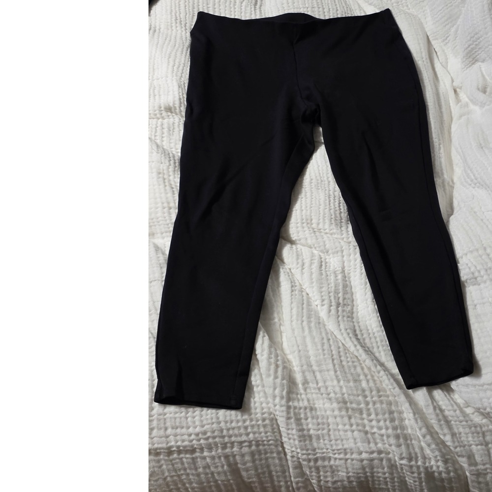 Soft Surroundings Black Pull On Comfort Stretch Casual Pants